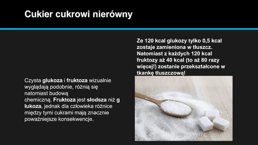BB
OF
monosacharydy Co to cukry proste?
Cukry proste, inaczej monosacharydy,
zbudowane z węgla, wodoru i tlenu. To
pojedyncze cząsteczki, kt