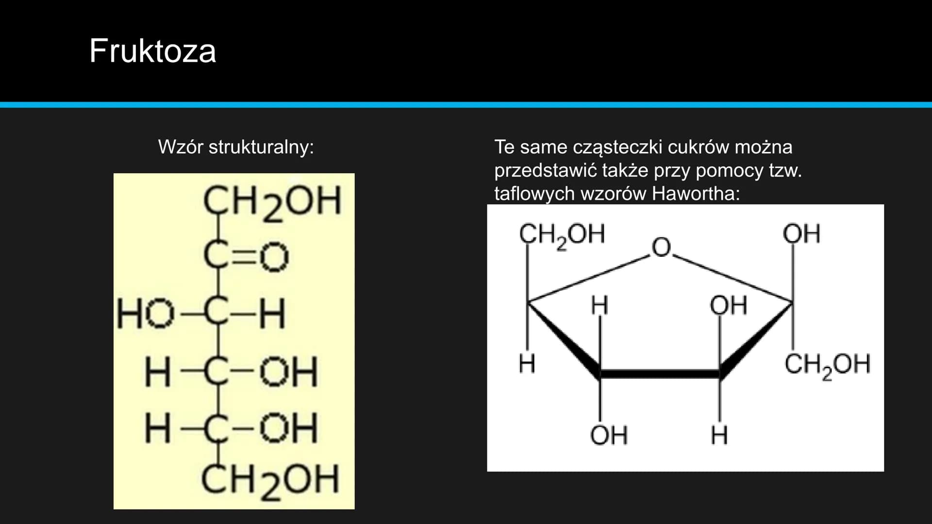 BB
OF
monosacharydy Co to cukry proste?
Cukry proste, inaczej monosacharydy,
zbudowane z węgla, wodoru i tlenu. To
pojedyncze cząsteczki, kt