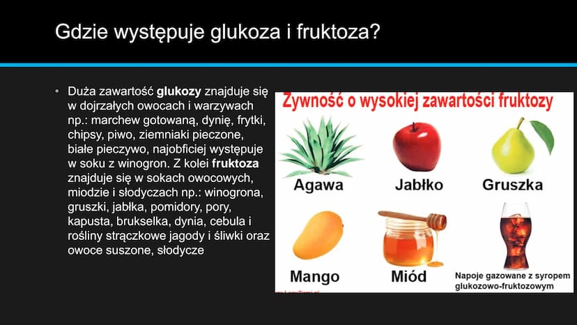BB
OF
monosacharydy Co to cukry proste?
Cukry proste, inaczej monosacharydy,
zbudowane z węgla, wodoru i tlenu. To
pojedyncze cząsteczki, kt