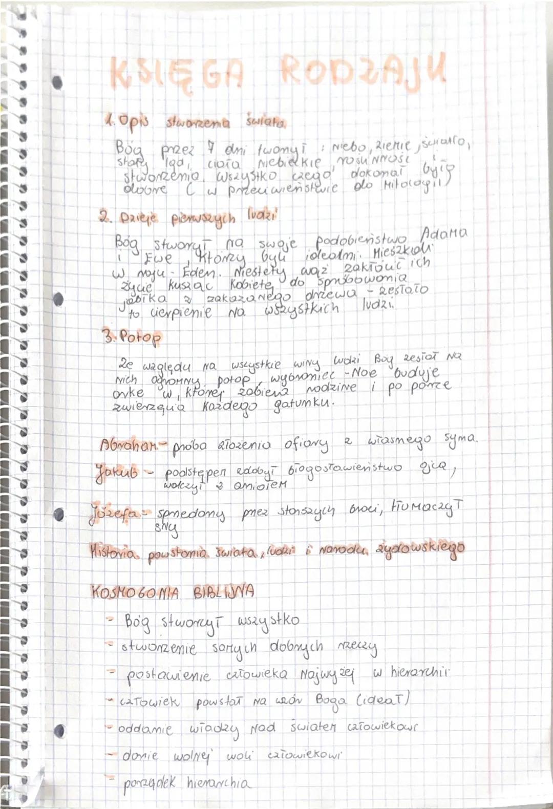 KSIĘGA RODZAJU
1. Opis stworzenia świata.
Bóg przez & dni twonyi : Niebo, ziemie, sciallo,
stary lod, cioła Niebielkie rosu NNOST
Stworzenia