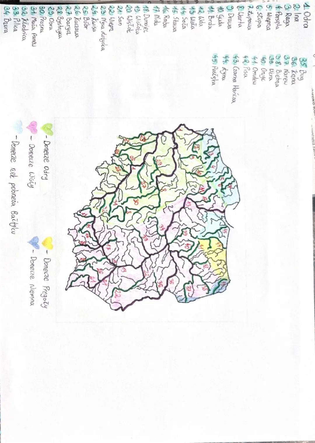 # 1. Odra
# 2. Ina
# 3. Rega
# 4. Parsęta
# 5. Wieprza
# 6. Słupia
# 7. Łeba
# 8. Warta
# 9. Drawa
# 10. Gwda
# 11. Brda
# 12. Wisła
# 13. N