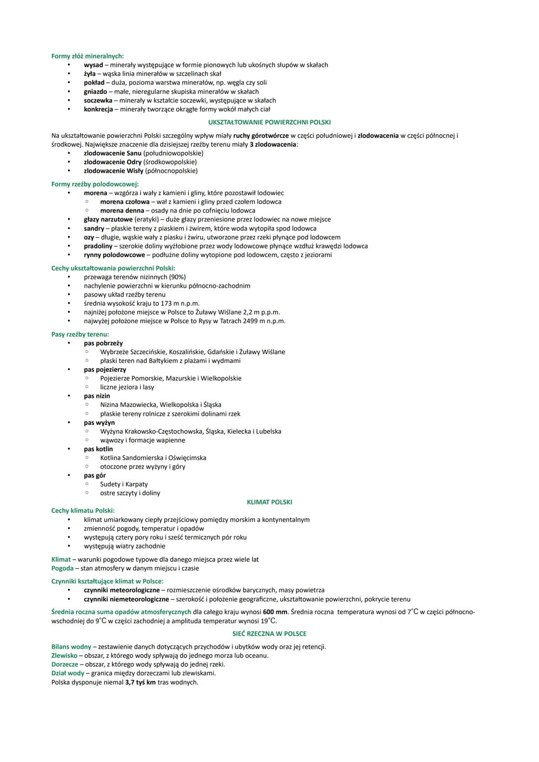 # ZRÓŻNICOWANIE ŚRODOWISKA PRZYRODNICZEGO POLSKI

POŁOŻENIE I OBSZAR POLSKI. REGIONY FIZYCZNOGEOGRAFICZNE

Położenie Polski można rozważyć w