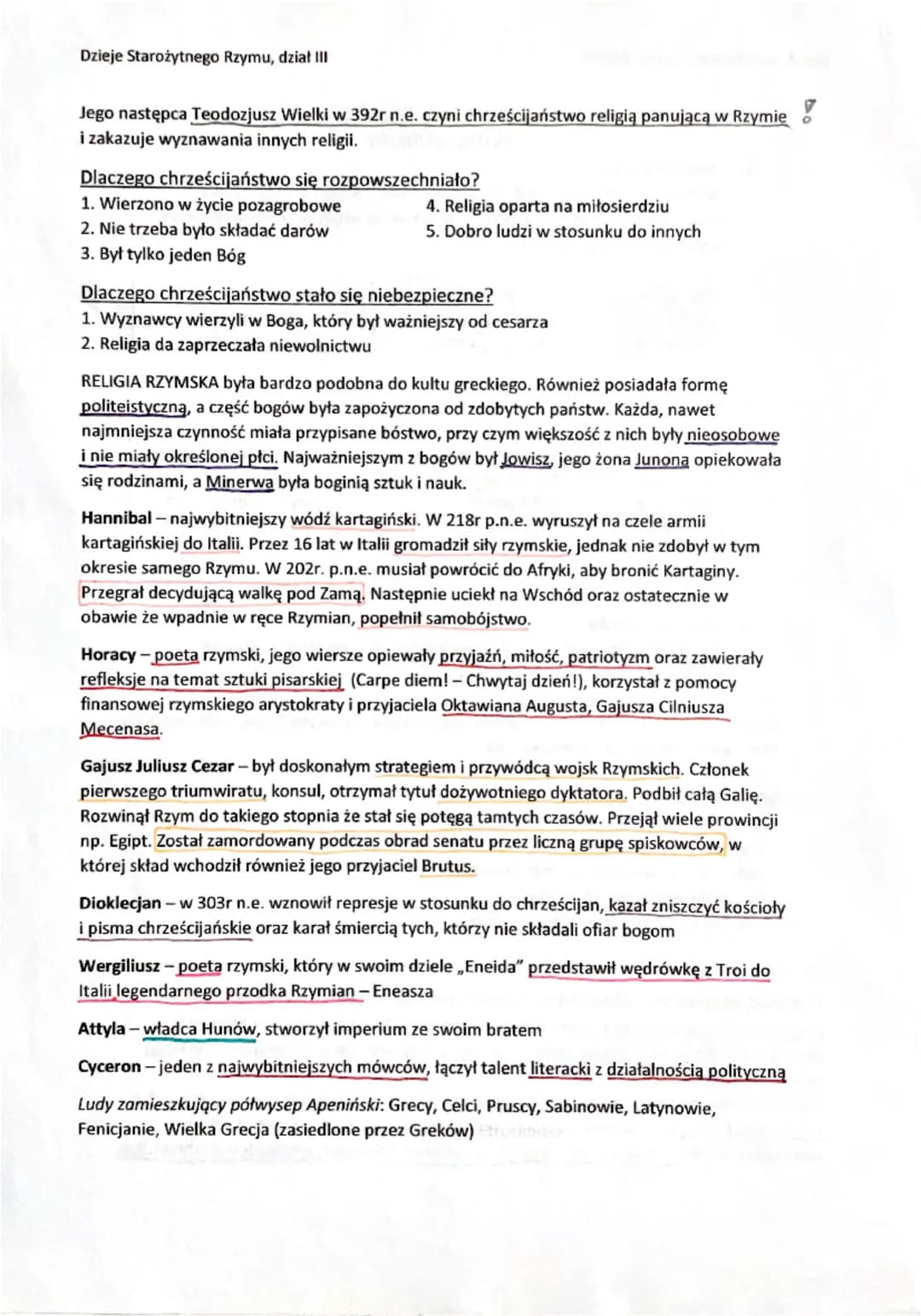 Dzieje Starożytnego Rzymu, dział III
1. REPUBLIKA RZYMSKA
753r. p.n.e. założenie Rzymu
509r. p.n.e. wprowadzenie republiki (koniec monarchii
