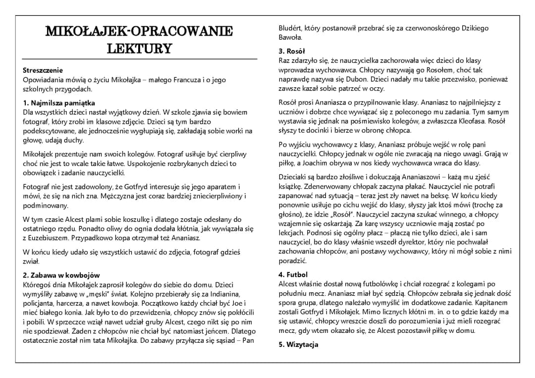 “Mikołajek”