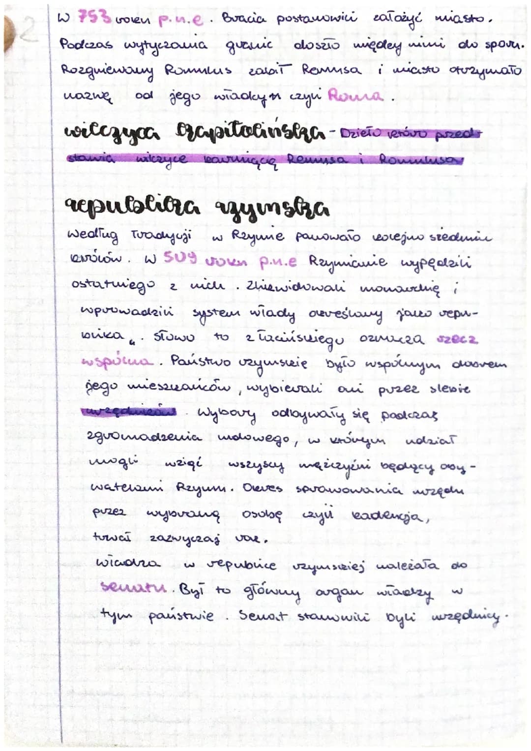 historia
1. ustroj starożytnego Rzymu
Począteri rzymu
W południowej Europie leży Półwysep Apeiński zwany
też Italia. W środkowej części tej 