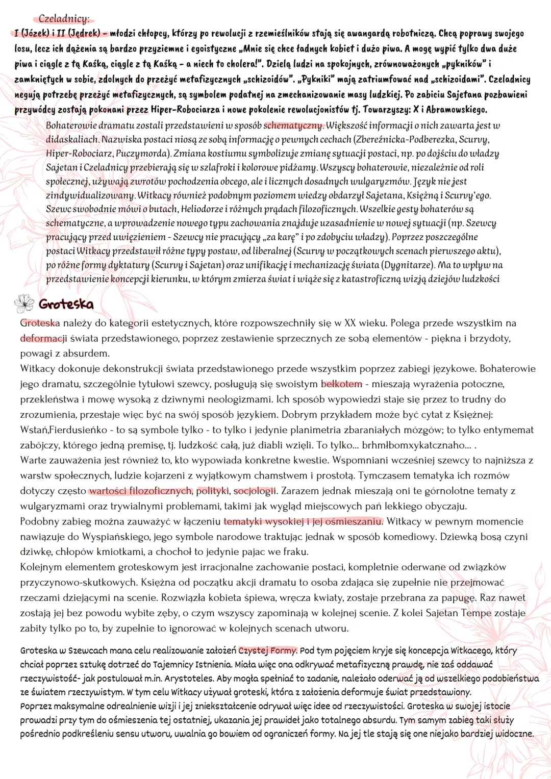 "Szewcy" Stanisław Ignacy Witkiewicz
Geneza
Dramat powstał w latach 1931-34. Po nim Witkacy napisał podobno w 1938 roku ostatnią zaginioną p