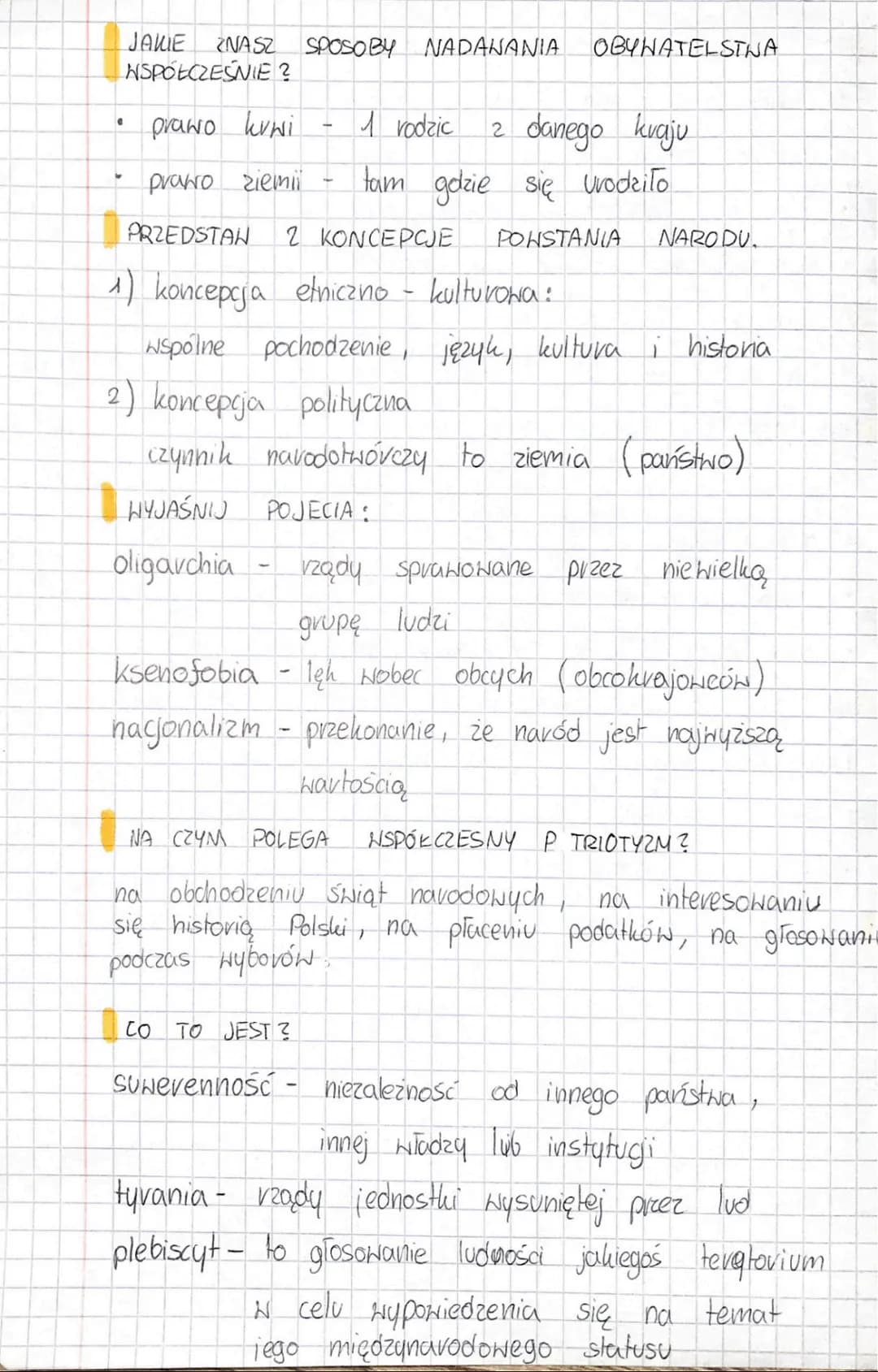 JAKIE ZNASZ SPOSOBY NADANANIA OBYWATELSTNA
NSPOŁCZEŚNIE?
0
prawo kuwi
1 rodzic 2 danego kraju
prawo ziemi tam gdzie się urodziło
PRZEDSTAN 2