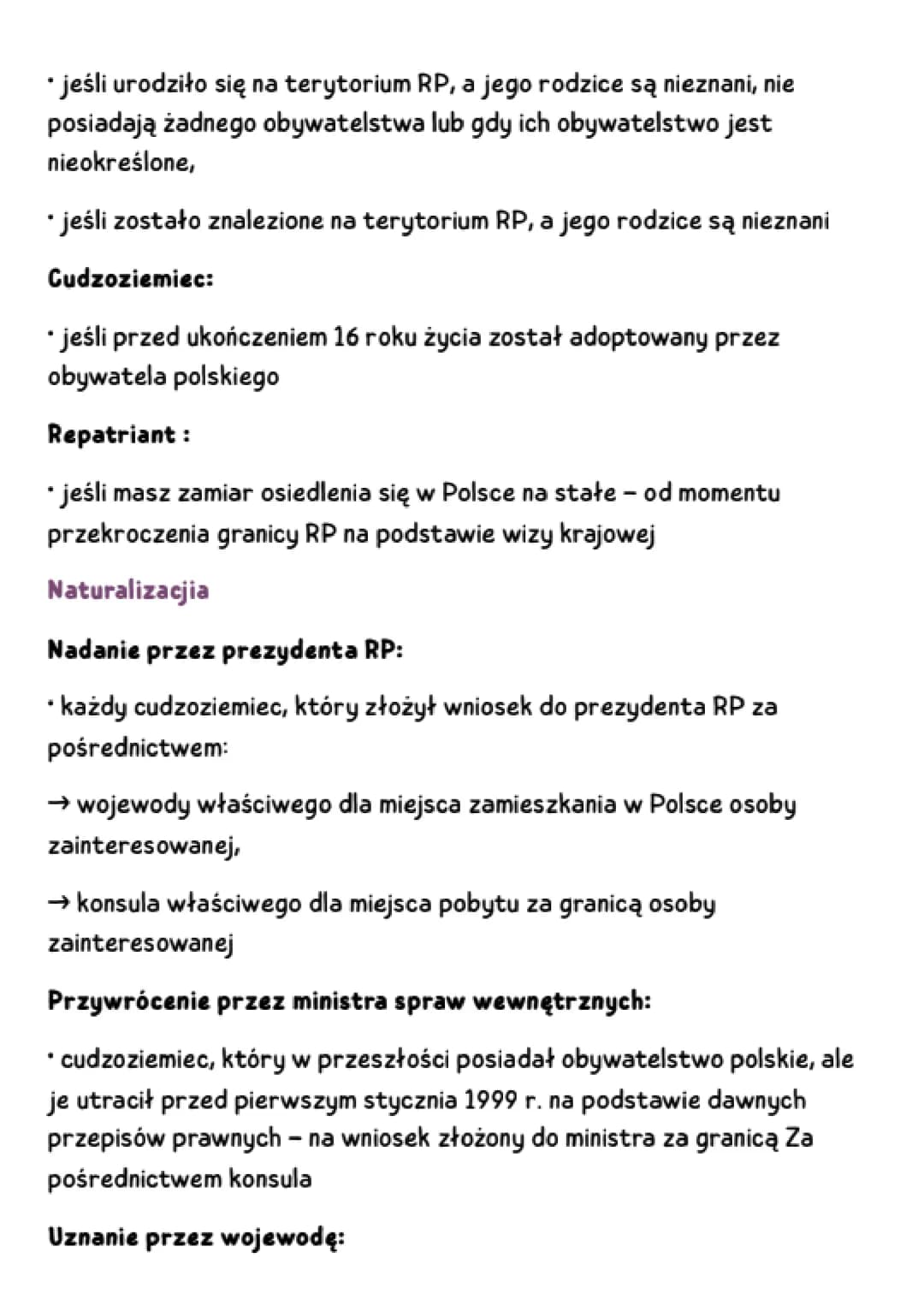 OBYWATELSTWO I NARODOWOŚĆ
Istora obywatelstwa
obywatelstwo - prawna więź łącząca jednostkę z państwem
*paszport - dokument poświadczający zw
