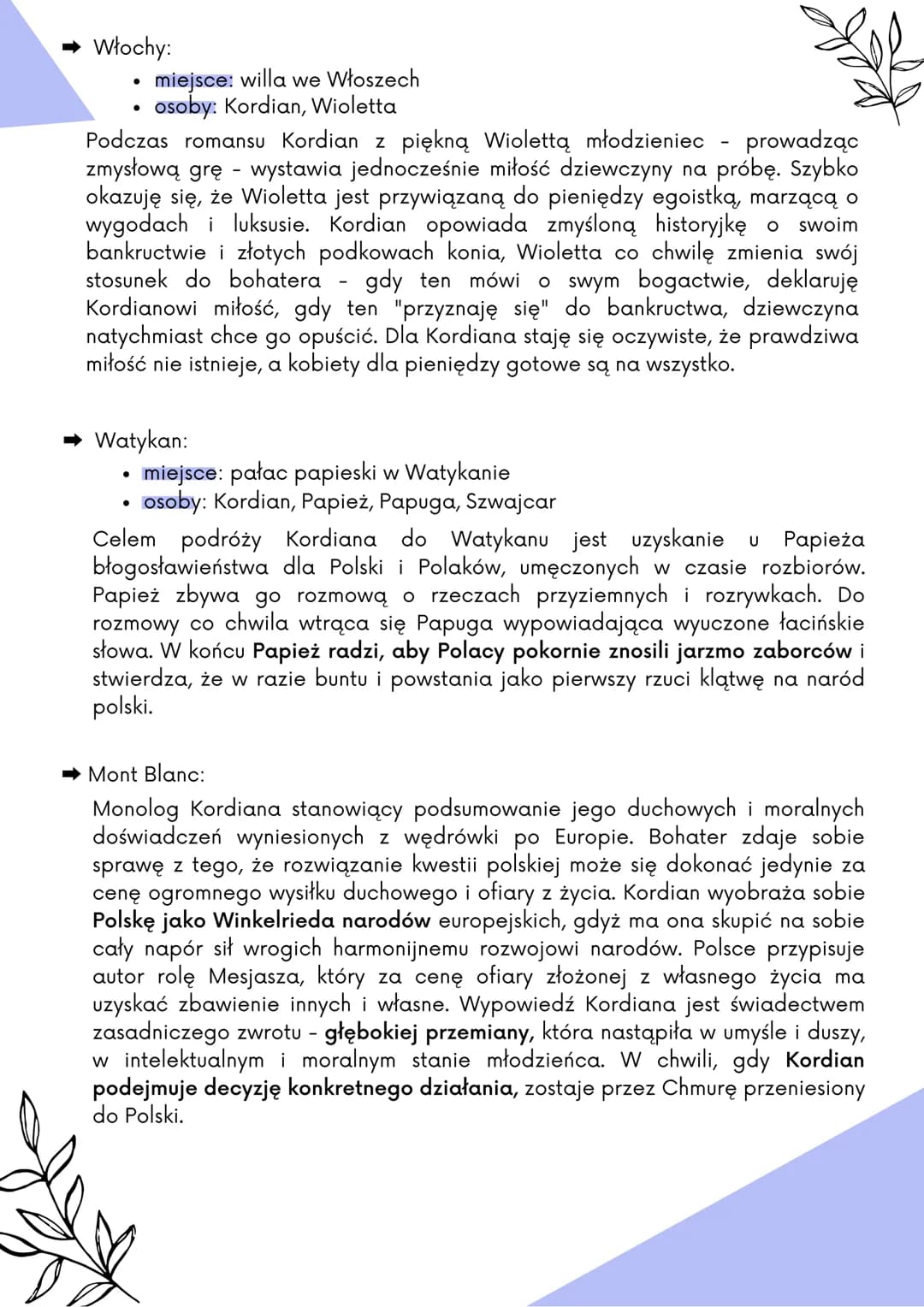 -Gastineh
➡dramat romantyczny
Kordian
Juliusz Słowacki
-Temat
koncepcja walki o wolność Polski - hasło "Polska Winkelriedem narodów"
·Polska