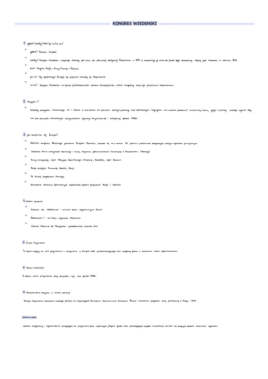 1gdzie? kiedy? kto? po co?co to?
gdzie? Austria Wieden.
kiedy? kongres Wiedenisu rospocząu obrady pór roku po pierwszej abdykacji Napoleona 