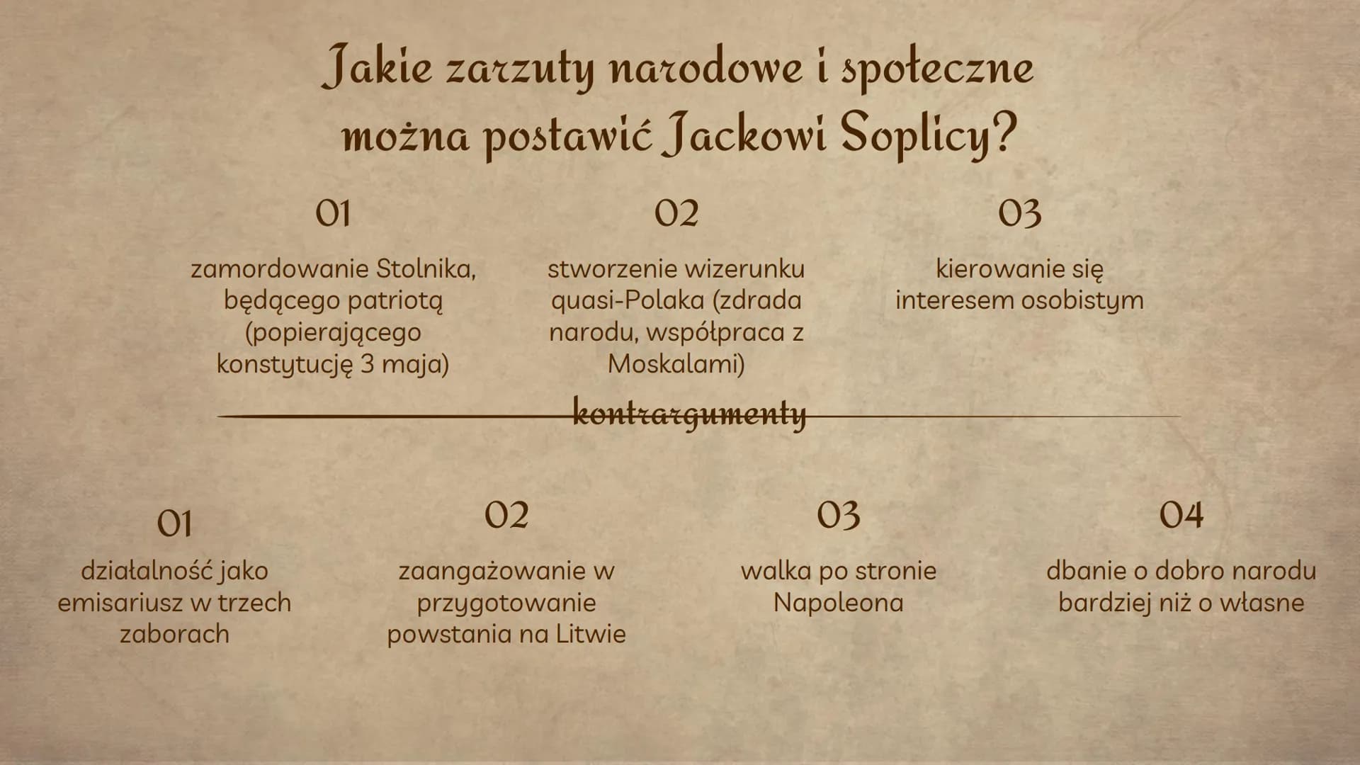 Jacek Soplica
Dzieje i charakterystyka
Helena Ggdek
Eliza Kaczmarek
KININ Wprowadzenie
Jacek Soplica/ksiądz Robak - główny
bohater, brat Sęd