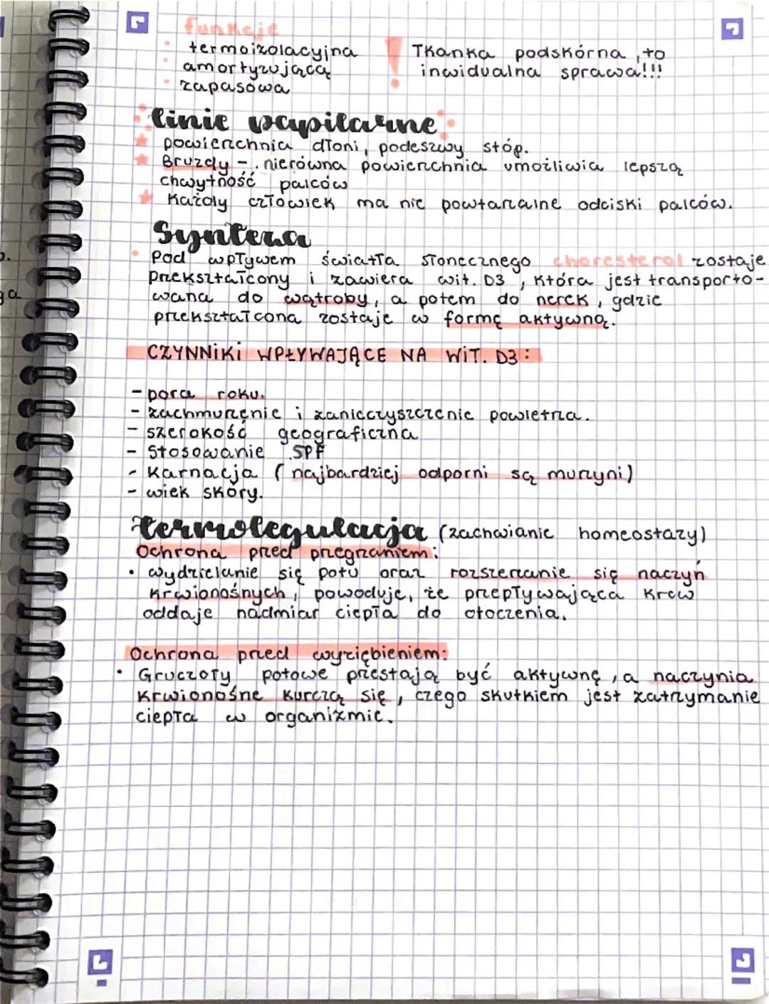 # Skóra i funkcje skóry

- Skóra otacza organizm od środowiska zewnętrznego i jednocześnie umożliwia mu kontakt z otoczeniem. Stanowi też wa