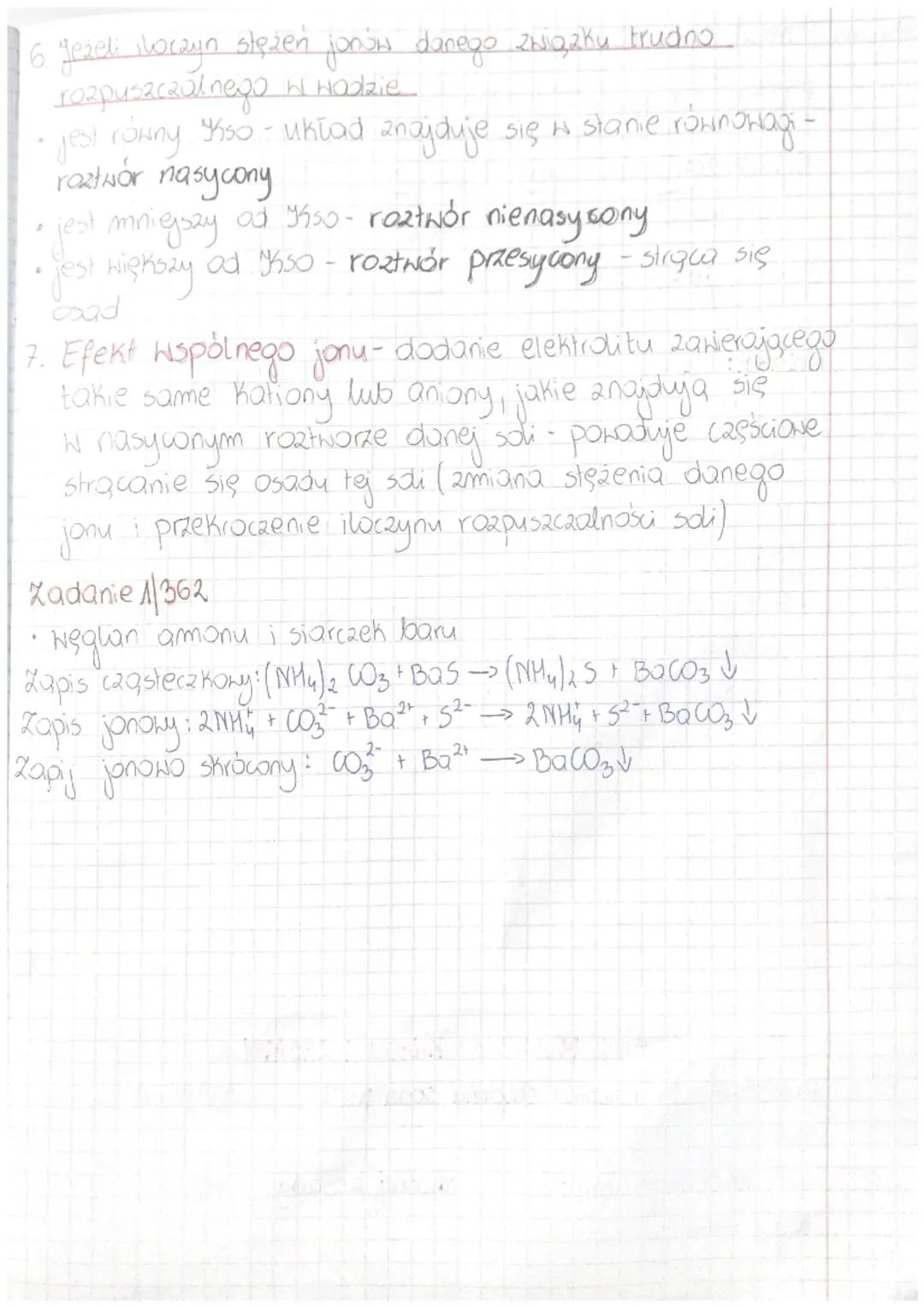Temat: Reakcje stracania osadów.
1. Reakye strąceniowe - reakage, w których poństojący
produkt
jest trudno rozpuszczalny w wodzie (straca si