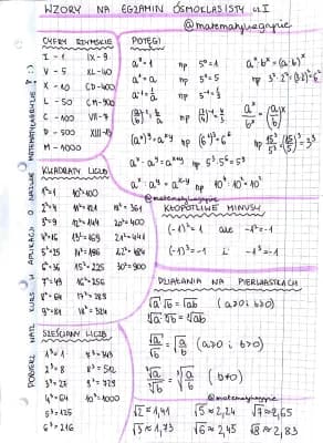 Know notatki do egzaminu ósmoklasisty z matematyki thumbnail