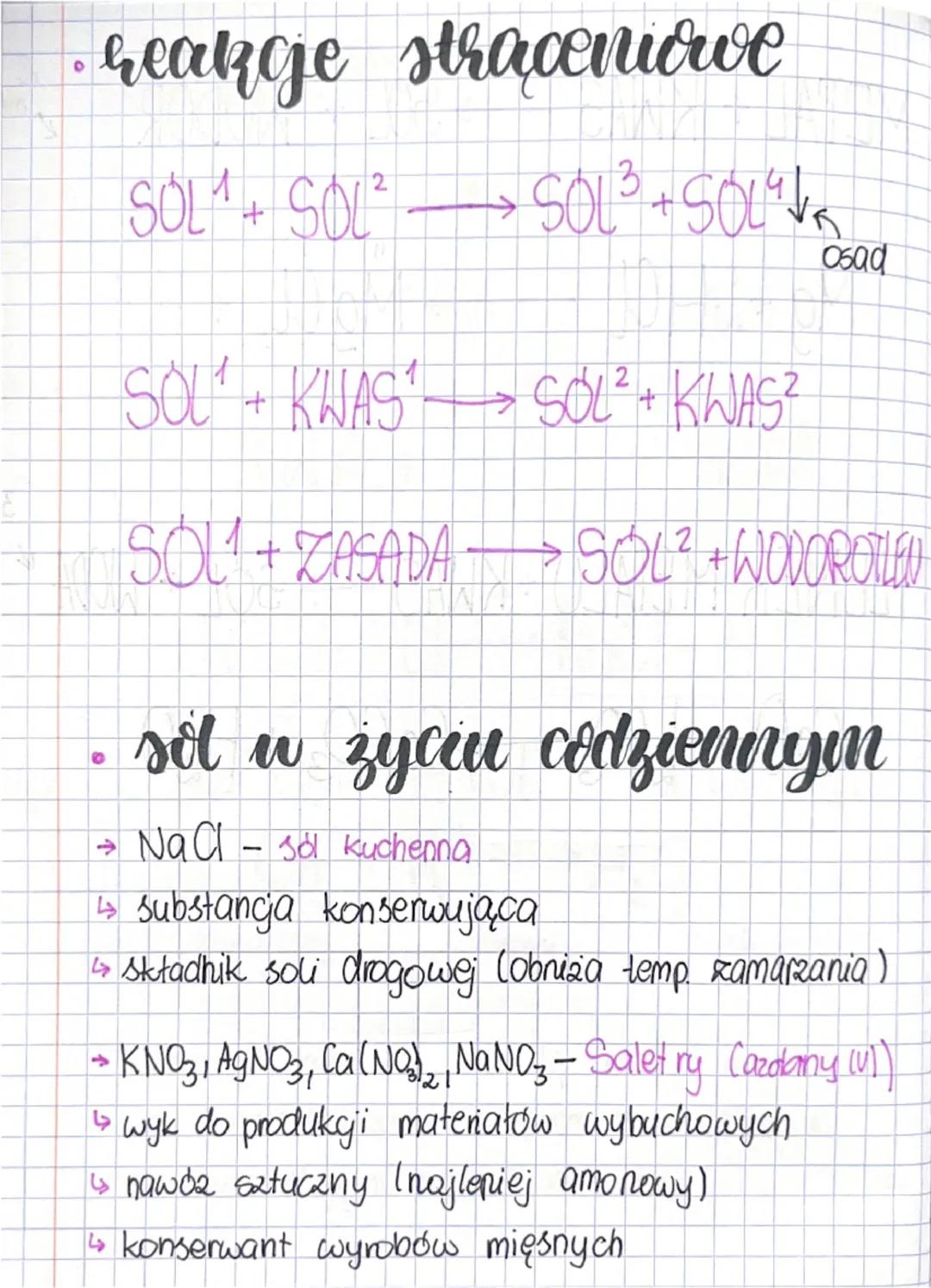 # sole - chemia

*   nazwy i wzory

↳ budowa soli

MR

atom
metalu

reszta
kwasowa

↳ nazewnictwo soli

→ kw. beztlenowe

HCL kw. chlorowodo