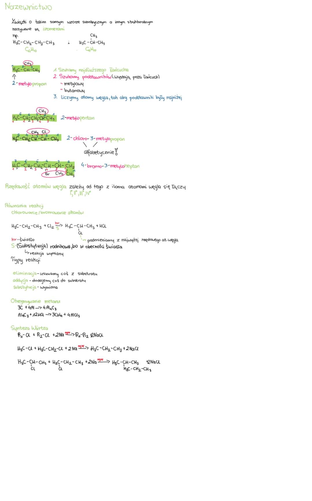 Alkany
środa, 29 marca 2023 15:54
Szereg homologiczny- szereg związków organicznych o podobnej budowie
i właściwościach chemicznych
Wzór ogó