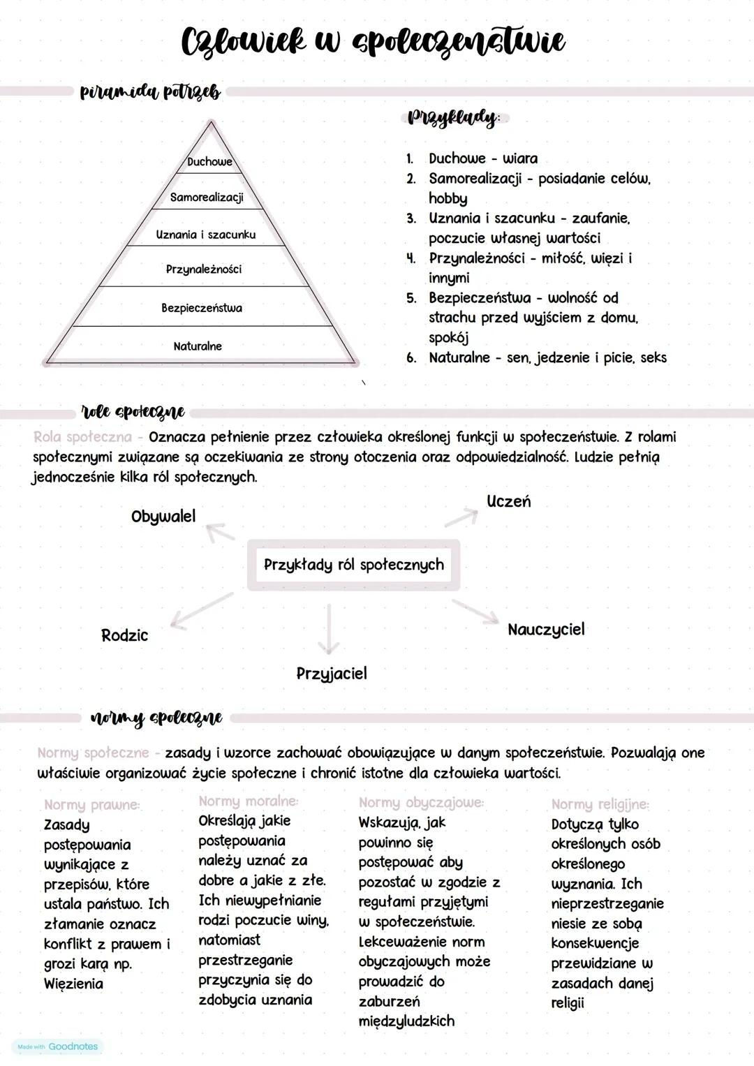 Rola społeczna i normy