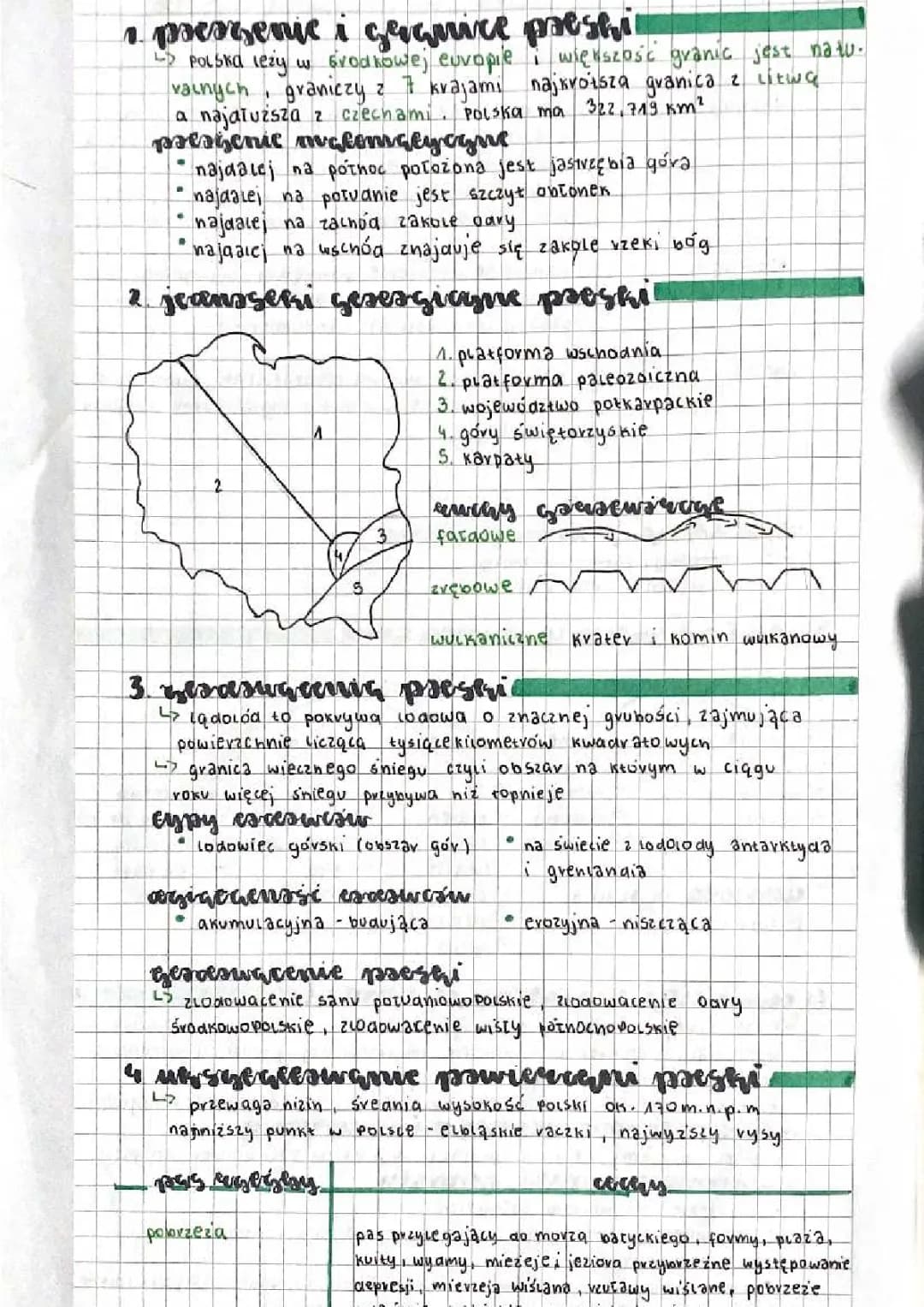 geografia polowa dzialu pierwszego klasa 7