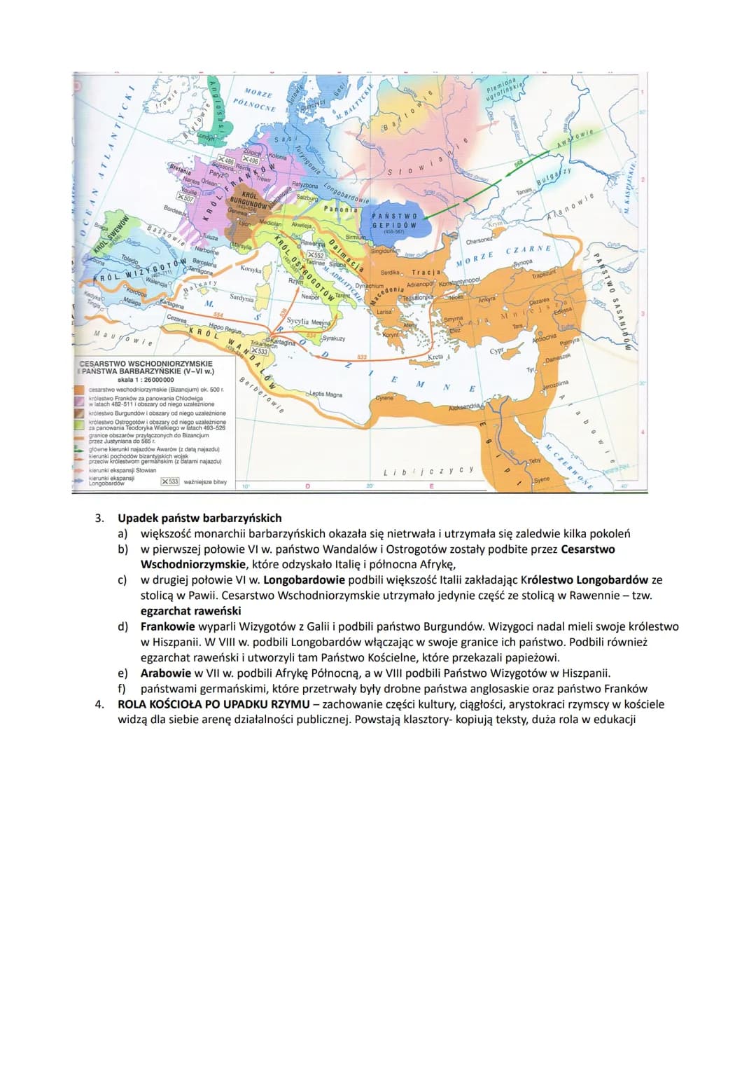 1.
4.2. ŚWIT NARODÓW EUROPEJSKICH
Plemiona germańskie:
a) były niezbyt liczne - najliczniejsze - kilkadziesiąt tysięcy wojowników,
b)
organi