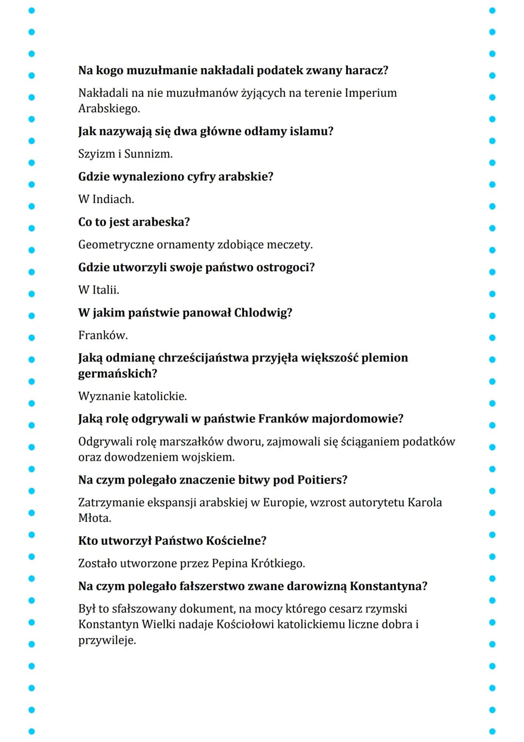 HISTORIA
Skąd pochodzi nazwa Bizancjum?
Od kolonii greckiej, która rozwinęła się w późniejszą stolicę cesarstwa-
Konstantynopol.
Jakie miast