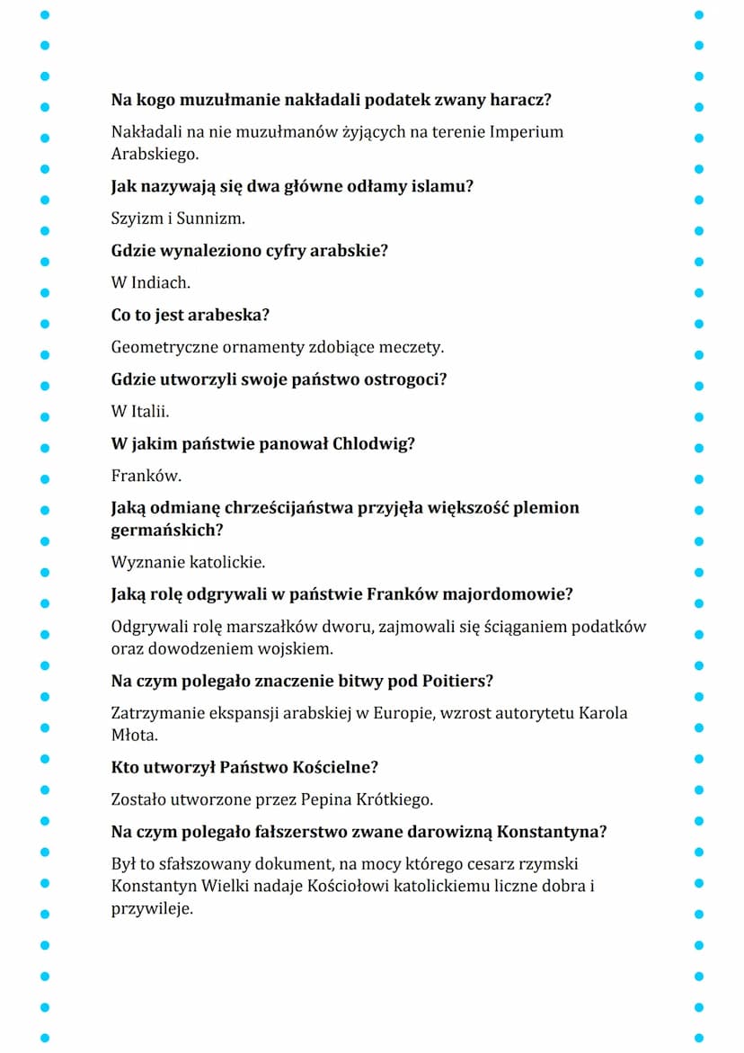 HISTORIA
Skąd pochodzi nazwa Bizancjum?
Od kolonii greckiej, która rozwinęła się w późniejszą stolicę cesarstwa-
Konstantynopol.
Jakie miast
