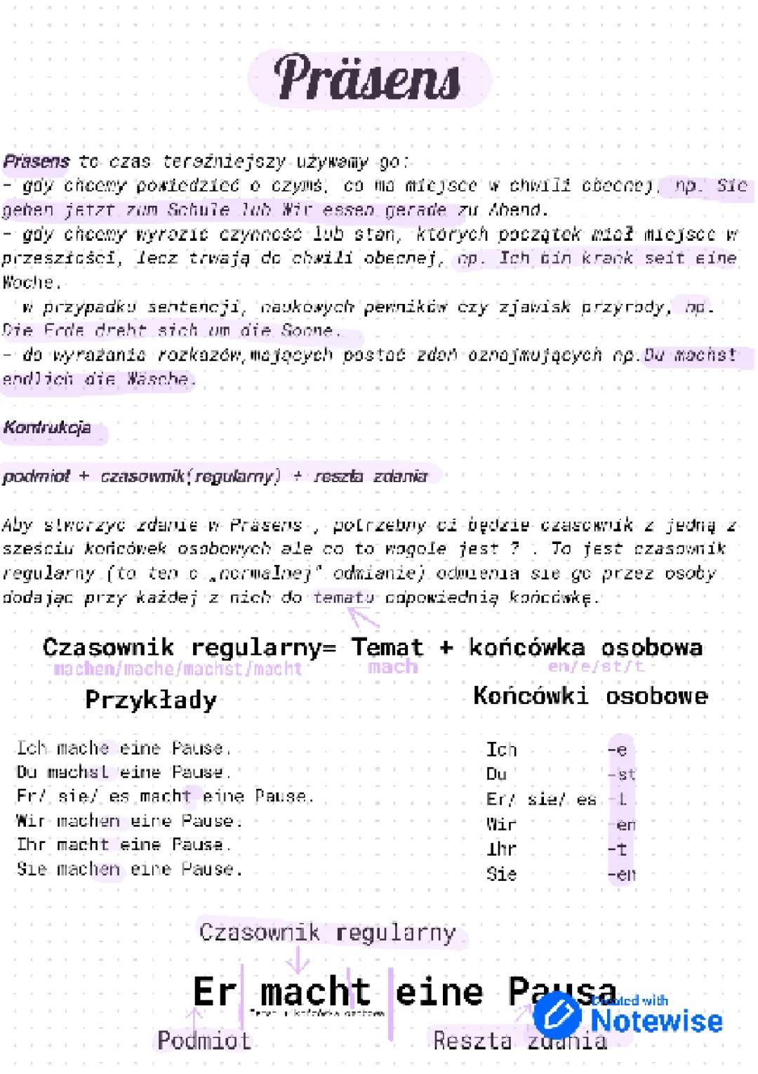 Präsens – Grundlagen der deutschen Grammatik