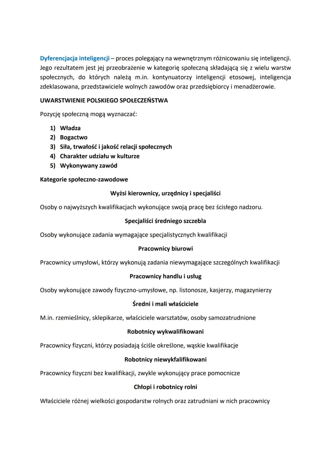 WOS - FUNKCJONOWANIE SPOŁECZEŃSTWA
STRUKTURA SPOŁECZNA
●
Struktura społeczna układ wzajemnie powiązanych elementów składowych
społeczeństwa,