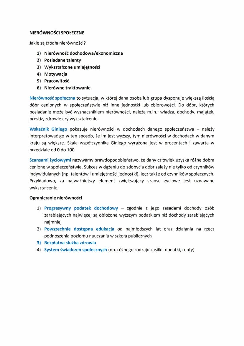 WOS - FUNKCJONOWANIE SPOŁECZEŃSTWA
STRUKTURA SPOŁECZNA
●
Struktura społeczna układ wzajemnie powiązanych elementów składowych
społeczeństwa,