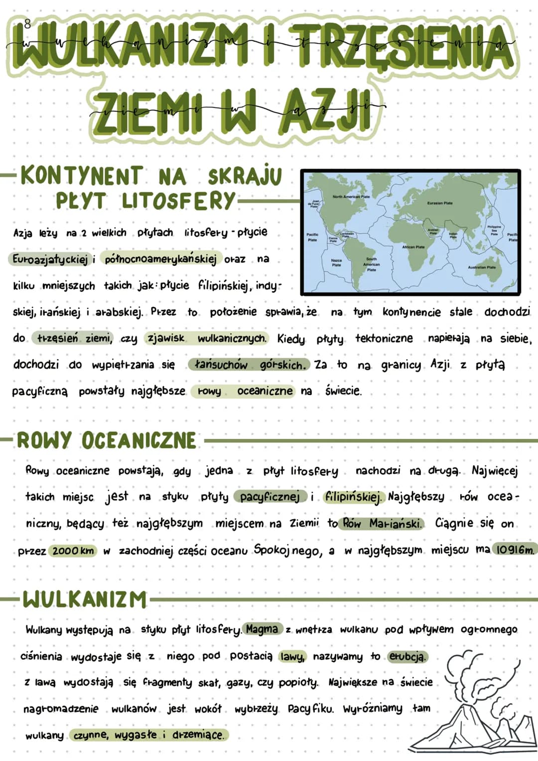 WULKANIZM I TRZĘSIENIA
ZIEMI W AZJI
-KONTYNENT NA SKRAJU
PŁYT LITOSFERY
North American Plate
Pacific
Plate
Azja leży na 2 wielkich płytach l