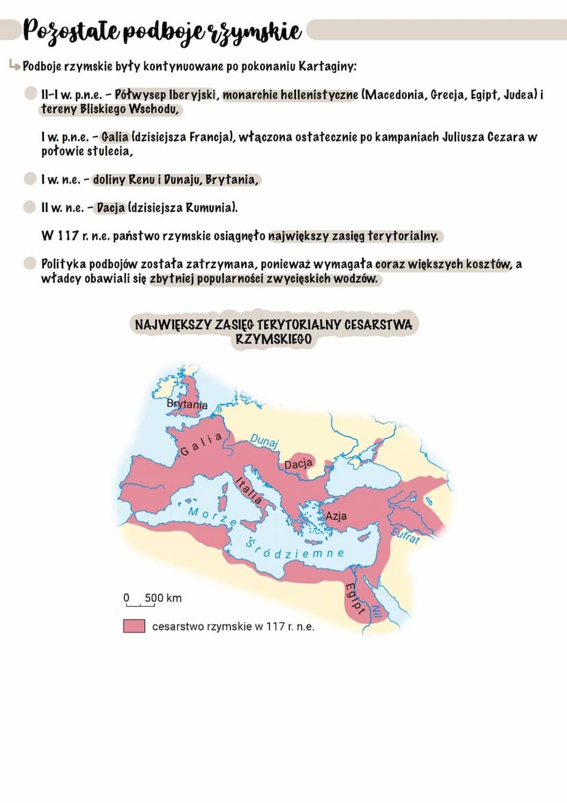 Podboje rzymskie
AA
AAAAA
AAAAA
AAAAA
AAAAA
AAAAA
Podboje rzymskie były dokonywane w celu:
powiększenia terytorium państwa (m.in. zyskiwano 