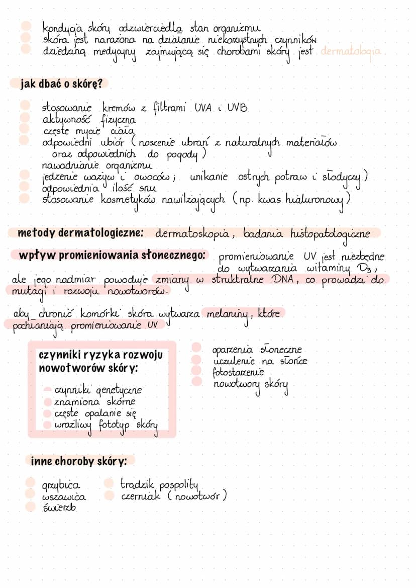 Naskórek
Skóra
właściwa
Tkanka
podskóma
skóra - największy narząd organizmu
Ⓒ skóra właściwa
tkanki łącznej włóknistej;
Łodyga włosa
Por skó
