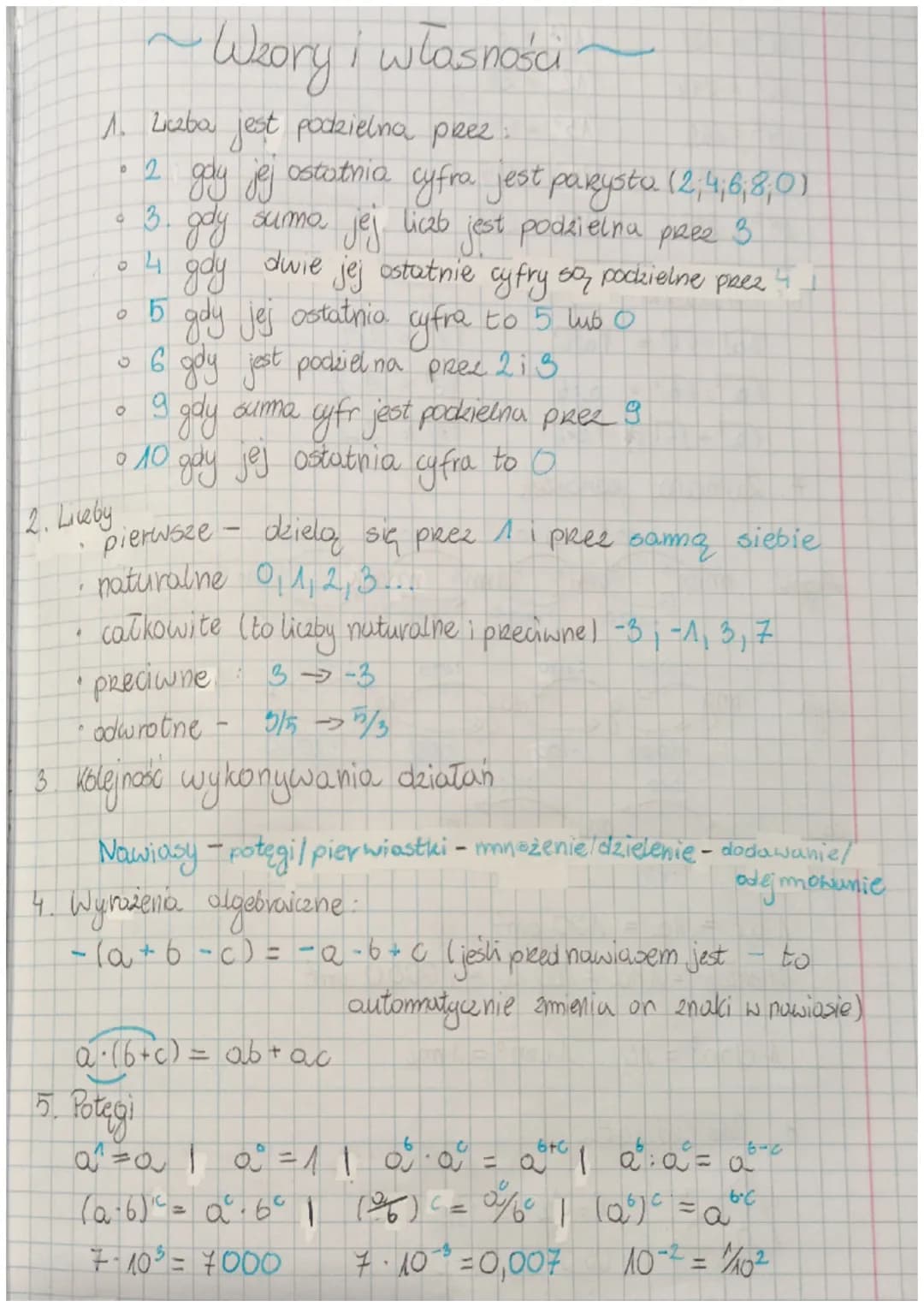 2. Liveby
1
4
1. Liczba jest podzielna przez
ostatnia
•
D
O
2
gay jej
gdy suma
dwie
gdy
。 5 gdy jej ostatnia cyfra to 5 lub O
• 6 gdy jest p