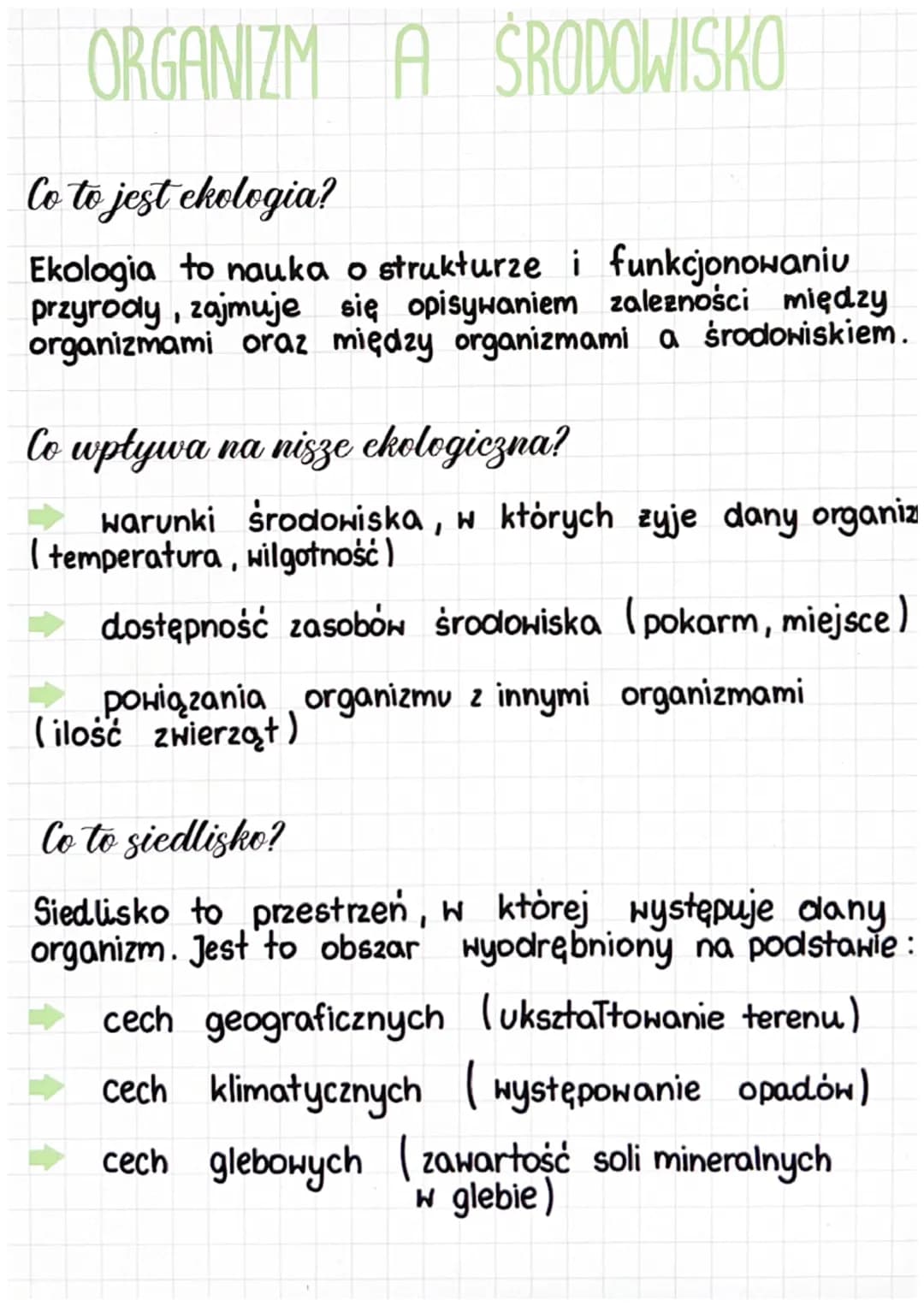 ORGANIZM A ŚRODOWISKO
Co to jest ekologia?
Ekologia to nauka o strukturze i funkcjonowaniu
przyrody, zajmuje się opisywaniem zalezności międ