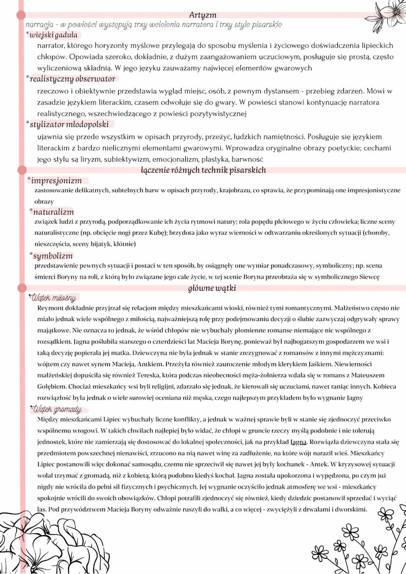 Rodzaj literacki: epika
Geneza powieści:
Prace nad utworem pisarz rozpoczął w 1899 roku, a ukończył w 1909. Powieść była drukowana w „Tygodn