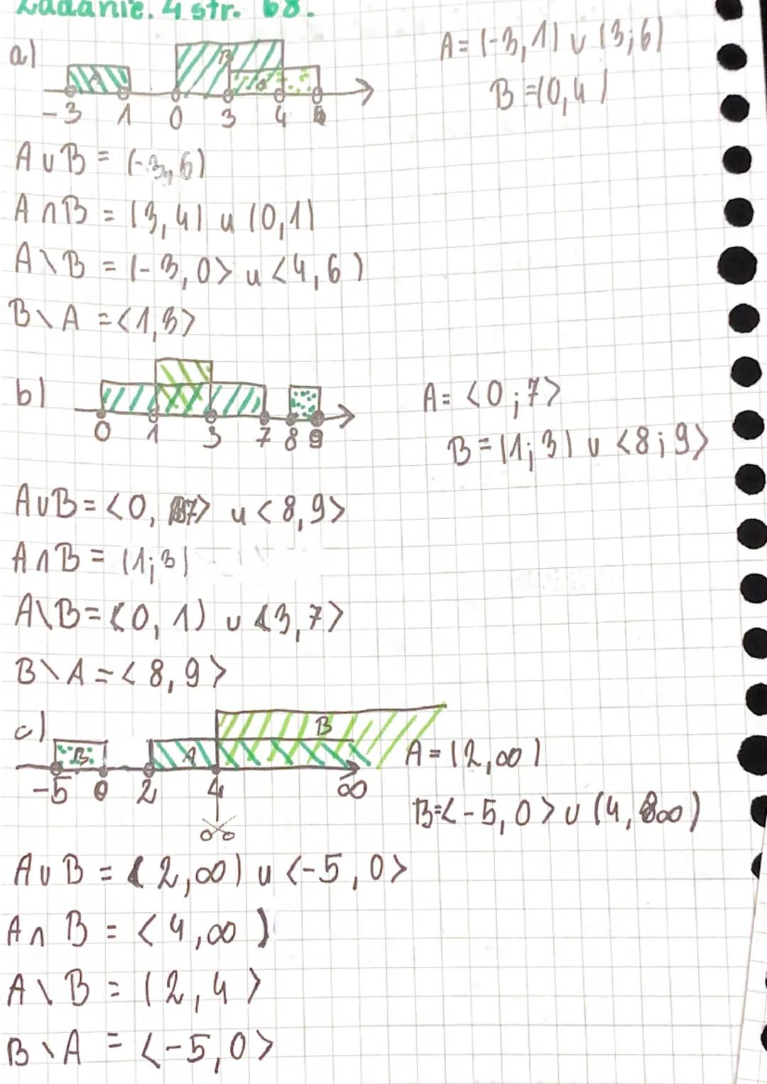 Działania na przedziałach V.
1. Przedzialy otwarte:
gulme
a
b
->
G
2. Przedział domknięty:
хе<a, bl
D
[PERANTISOP!
xela, b) a<x< b
np. x = (
