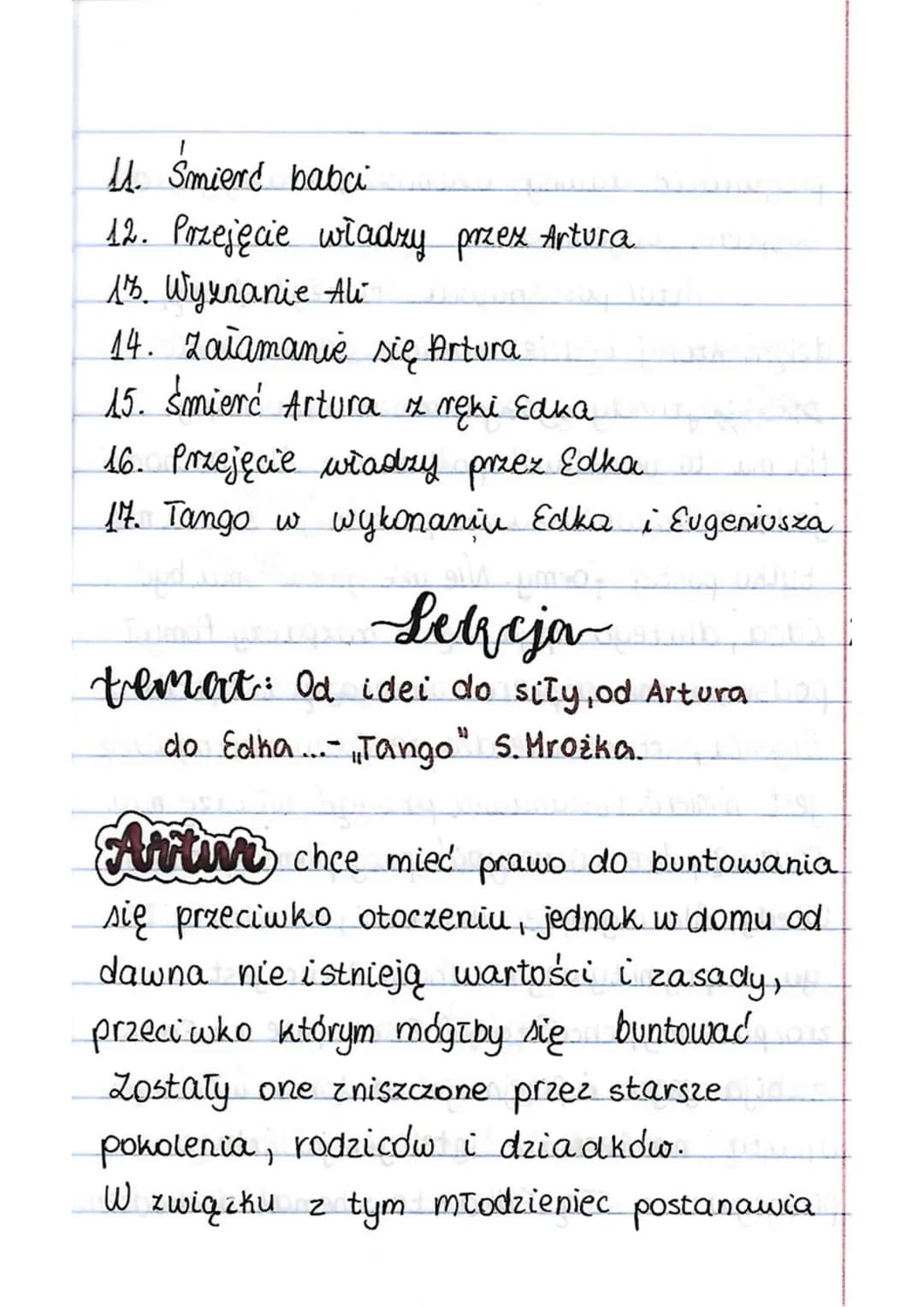 BOHATEROWEe
Artur
Gospodarz domu - Stomil (artysta) i jego
Zona Eleonora, ich 25-letni syn
(student), Eugenia-babcia Artura, Eugeniusz-
- br