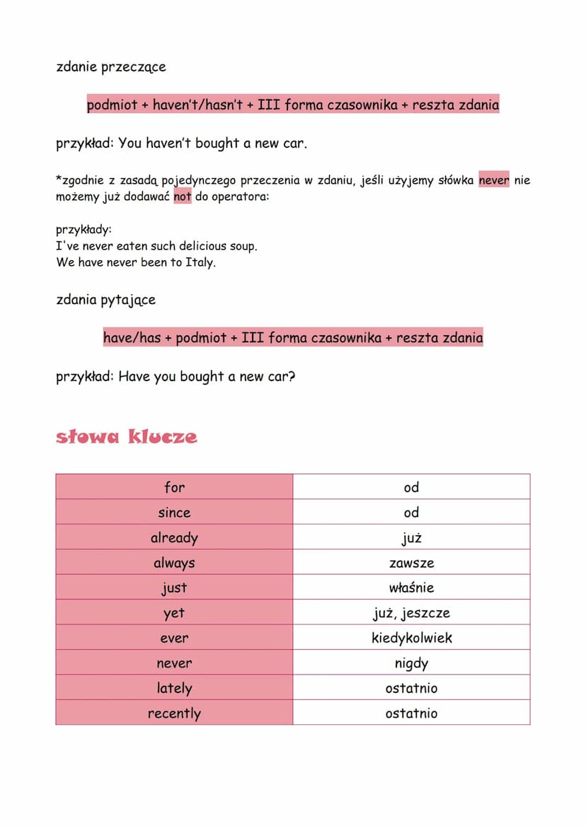PRESENT PERFECT
Present Perfect to jeden z najważniejszych czasów w języku angielskim i
jego zrozumienie jest ważnym krokiem w nauce języka.