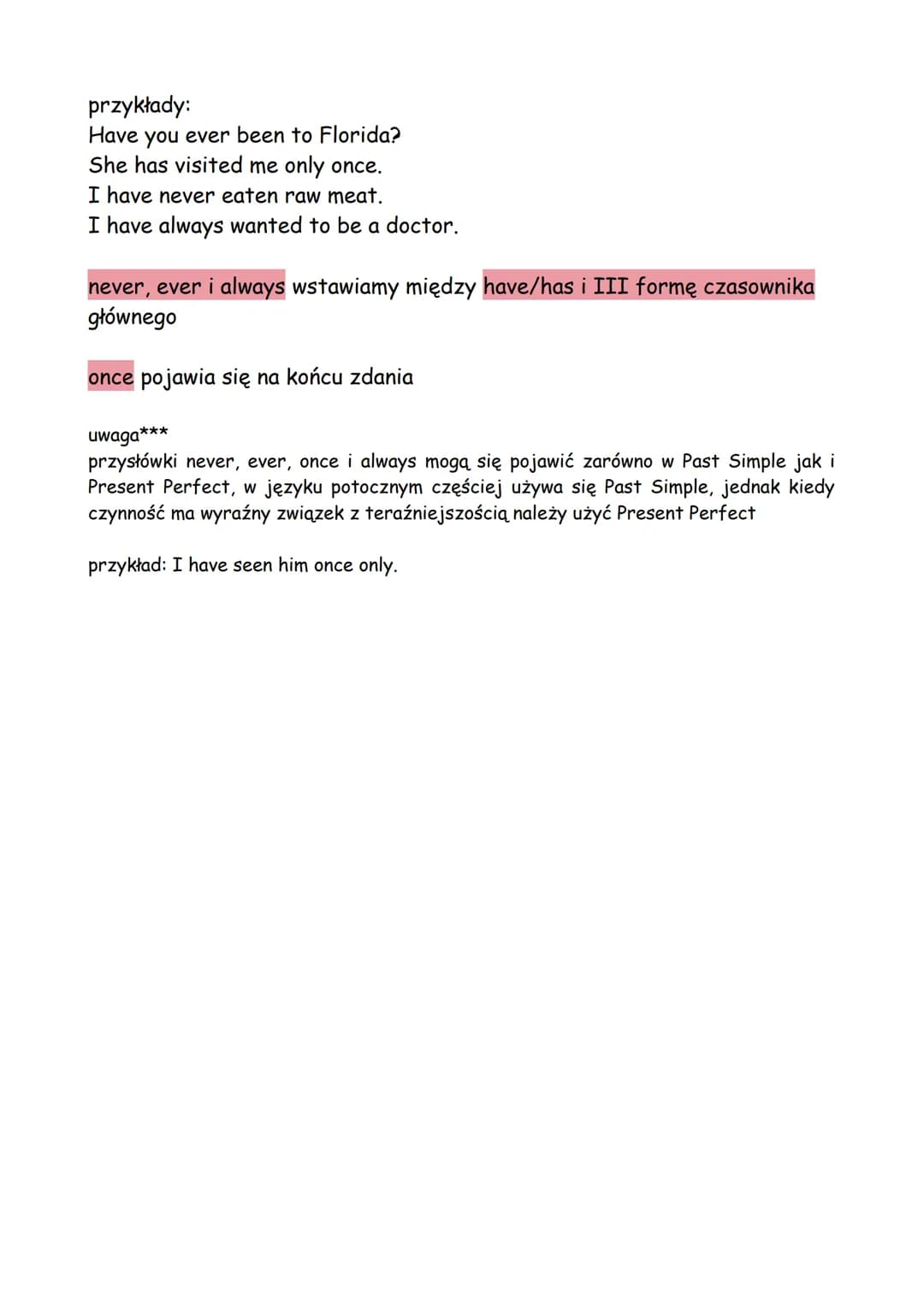 PRESENT PERFECT
Present Perfect to jeden z najważniejszych czasów w języku angielskim i
jego zrozumienie jest ważnym krokiem w nauce języka.