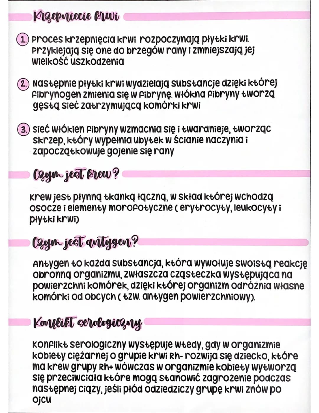 Budowa i funkcje krwi - Biologia, klasa 7