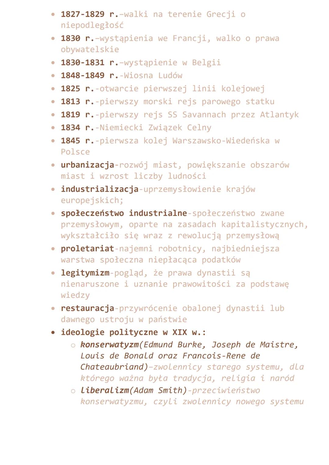 historia
KONGRES WIEDEŃSKI, REWOLUCJA PRZEMYSŁOWA ITD.:
• Kongres wiedeński odbył się między wrzesień 1814 r.
a czerwcem 1815 r. w stolicy C