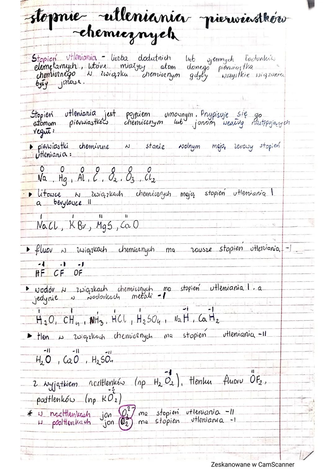 Stopnie Utleniania: Podstawy i Przykłady