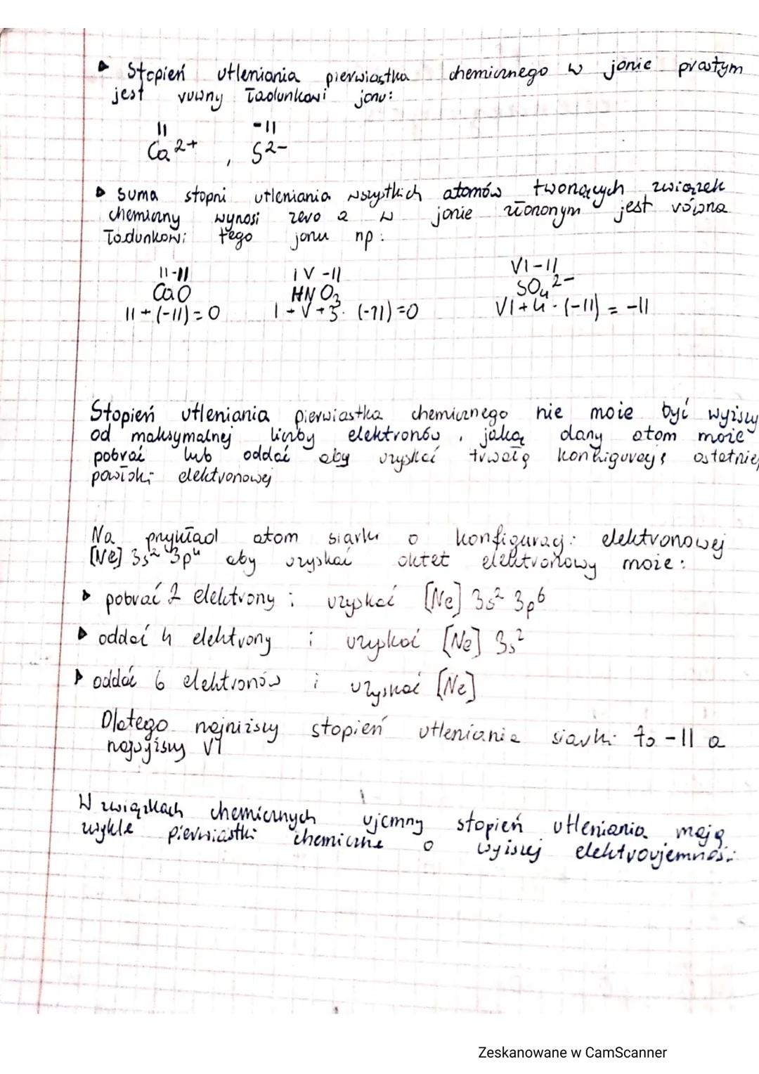 # stopnie utleniania pierwiastków
## chemicznych
Stopień utleniania - liczba dodatnich lub ujemnych Tootunków
elemetarnych, lutove miałyby a