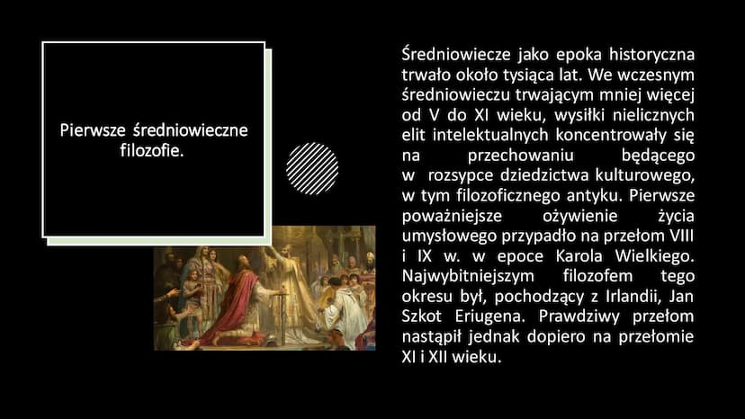 Filozofia
średniowiecza
CAVSA
TRVM
COGNI
TIO O
Pojęcie filozofii.
Słowo filozofia wywodzi się od
greckich słów tłumaczonych jako
,,umiłowany