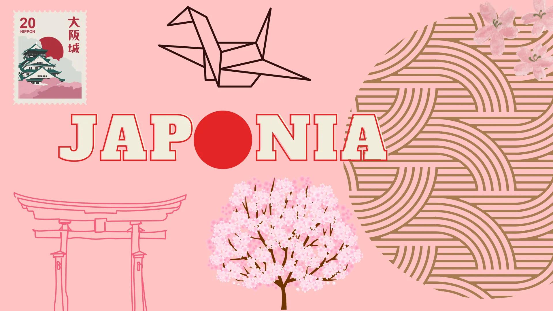 20
NIPPON
7
# ttt
大阪城
JAPONIA
8
Vivi HISTORIA FLAGI
PIERWOWZÓR JAPOŃSKIEJ FLAGI
POWSTAŁ JUŻ W EPOCE HEIAN I
ZWIĄZANY BYŁ Z LEGENDA O
PIERWSZ