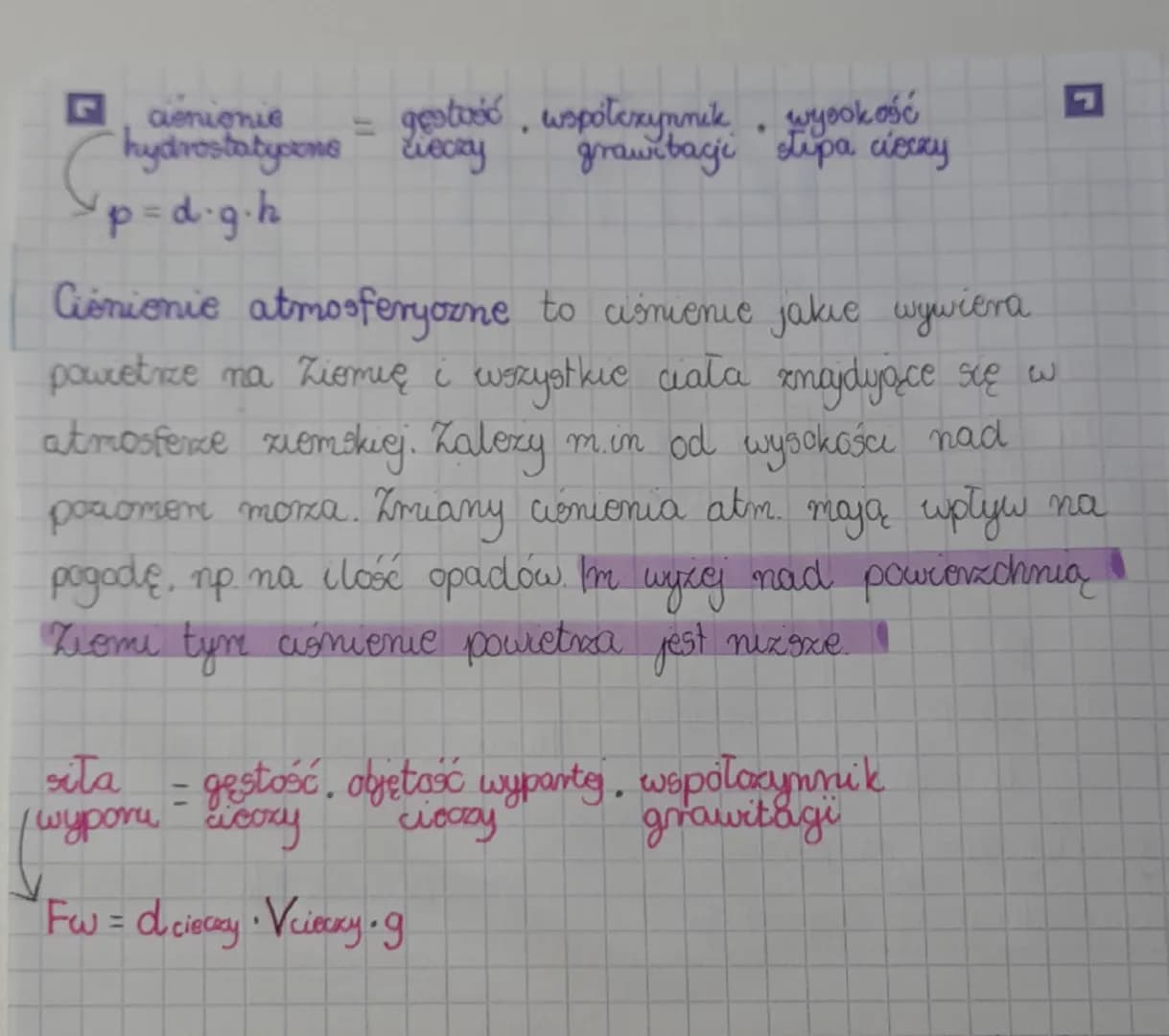 T.1
FIZYKA
wartość siły nacisku
cisnienie = pole powierzchni
Fm
P
S
Jednostką conienia jest paskal [Pa]
1 Pa=1
AN
m²
Nacisk-jest
składowa st