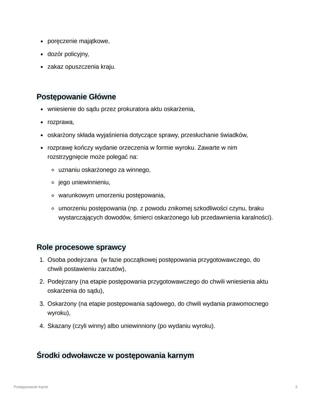 Postępowanie karne
Klasa
Reviewed
WENNICE
Klasa 3
CLASSIFIED 5
Postępowanie karne
Przebieg postępowania karnego
• postępowanie przygotowawcz