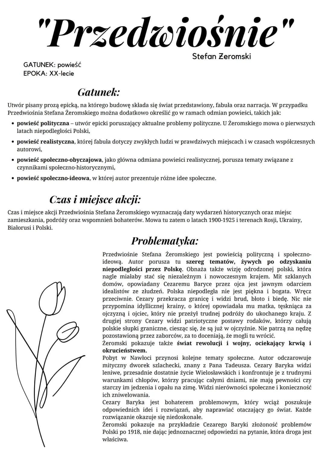 Przedwiośnie - Analiza i Motywy Dojrzewania w Powieści Stefana Żeromskiego