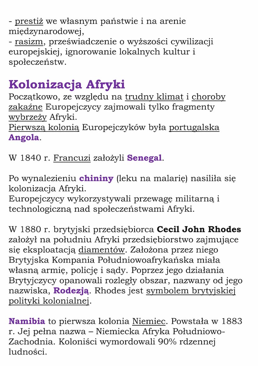 
<p><strong>Kolonializm</strong> to system podporządkowywania krajów o niższym poziomie rozwoju przez potężne państwa. <strong>Metropolia</s