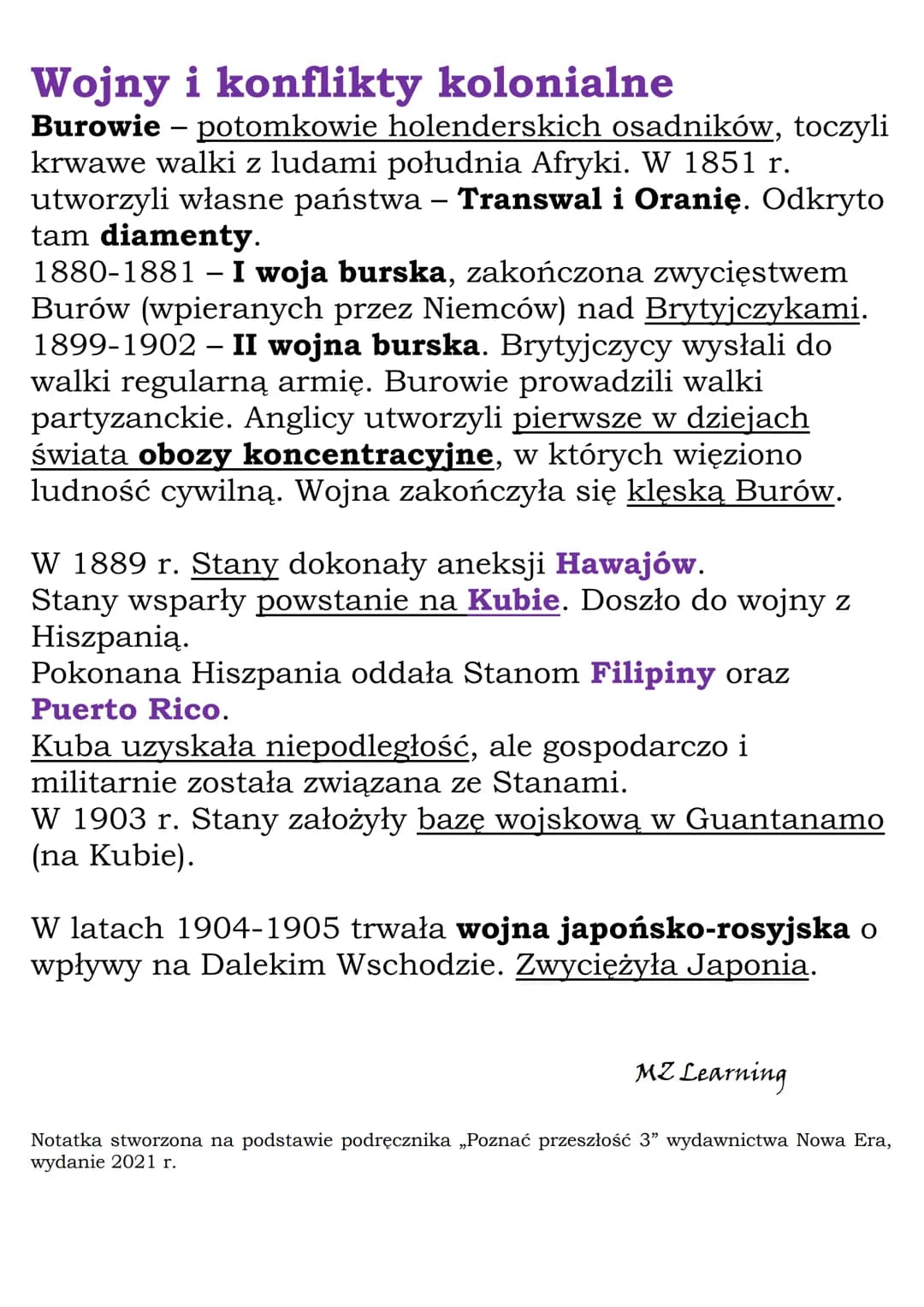 
<p><strong>Kolonializm</strong> to system podporządkowywania krajów o niższym poziomie rozwoju przez potężne państwa. <strong>Metropolia</s