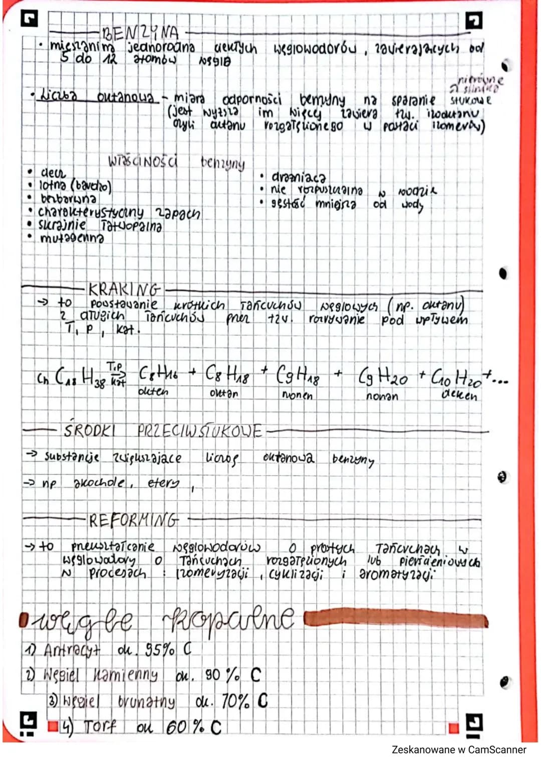 • paliwa kopalne i ich
przetwarzanie
paliwa kopalne :
->922 liemny
→ ropa naftowa
→Wegle
Kopaine
Gaz remny:
•towazyszy złozom ropy naftowej
